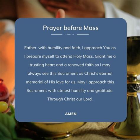 Prayer Before Mass