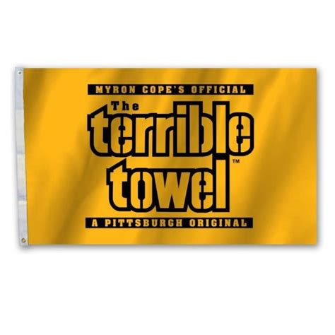 Pittsburgh Steelers 3'X5' Terrible Towel 2 Sided Flag