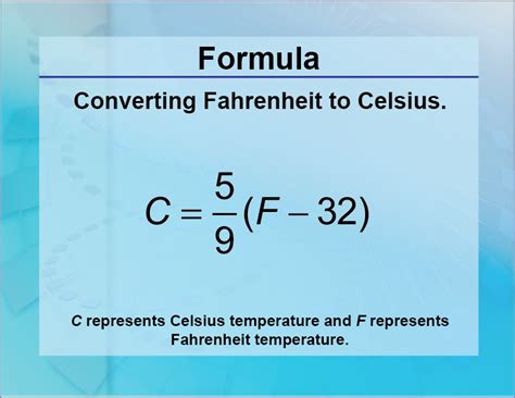 Découvrir 186+ imagen convertir fahrenheit en celsius formule - fr ...