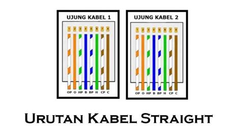 Urutan Kabel LAN, Susunan Straight dan Cross - Cara Crimping Terbaik