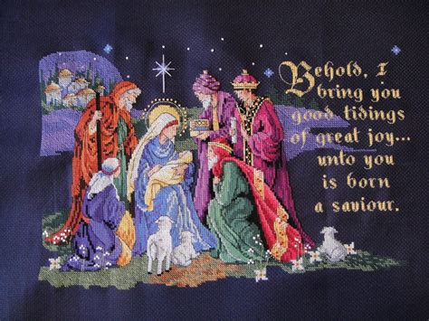 Project Gabriel - Christmas Cross Stitch Nativity Scene | Christmas ...