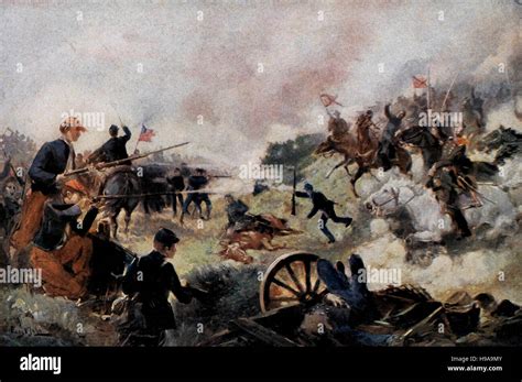 At the Battle of Bull Run during the USA Civil War Stock Photo - Alamy