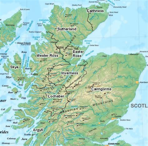 Highlands Guide - Areas Map