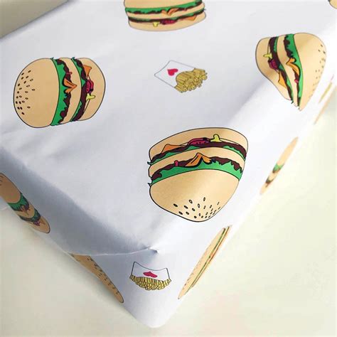 Wrapping Paper Burger | Etsy