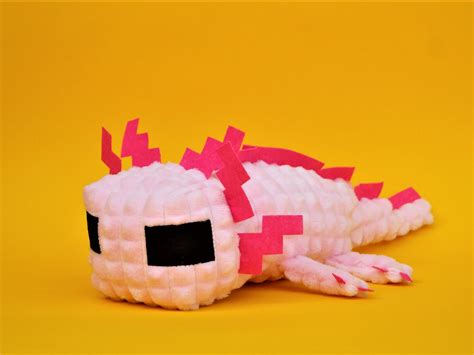 Minecraft Axolotl plush toy 16 Gamer gift | Etsy