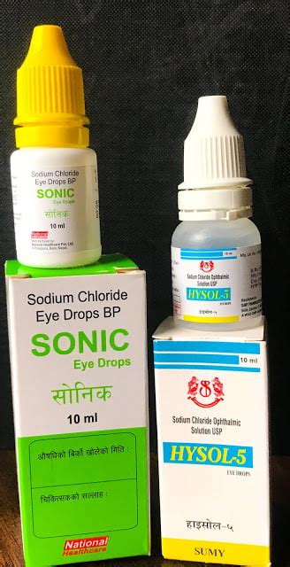 Sodium Chloride 5% Eye Drops in Nepal - Eye Health Nepal