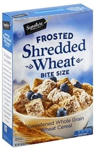 Signature Select Frosted Shredded Wheat, Bite-Size Cereal - 18 oz ...