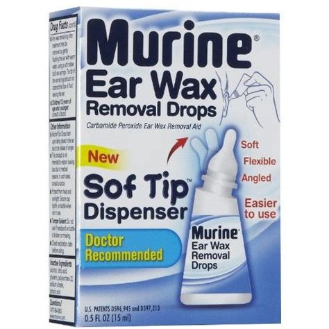 Murine EAR Carbamide Peroxide Ear Wax Removal Aid, Drops, 0.5 fl oz (15 ...