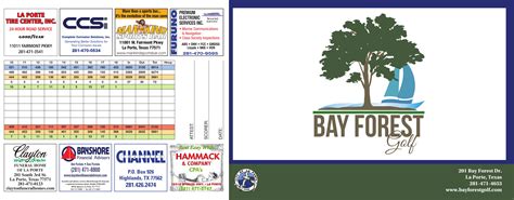 Scorecard - Bay Forest Golf Course