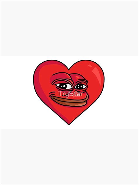 "Pepe heart funny love meme" Photographic Print for Sale by TryStar ...