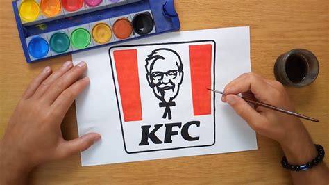 How to draw a KFC logo - YouTube