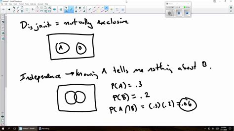 Probability: Independent or disjoint - YouTube