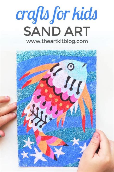 Sand Art Kit for Kids: Djeco Rainbow Fish - The Art Kit