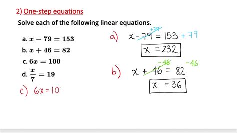 Solving Linear Equations Part 2 - YouTube