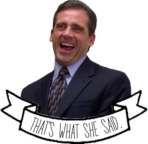 "the office us- michael scott that's what she said" Stickers by maddie ...