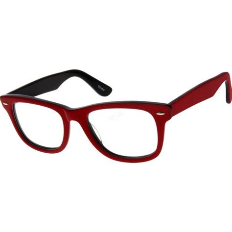 Red Square Glasses #638718 | Zenni Optical Eyeglasses | Square glasses ...