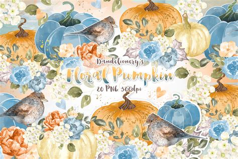 Fall Pumpkin VI. Digital Design Graphic by dandelionery · Creative Fabrica