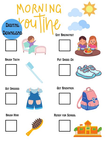 Morning Routine for Kids Getting Ready for School, Help Your Child ...