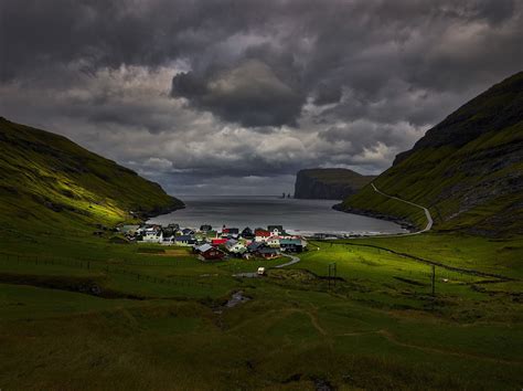 Tjørnuvík, Faroe Islands - This is village of Tjørnuvík on Streymoy in ...