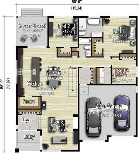 3 Bedroom 2 Car Garage Floor Plans | www.resnooze.com