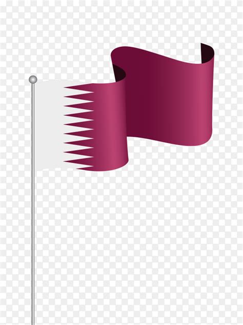 Flag flutters qatar vector PNG - Similar PNG