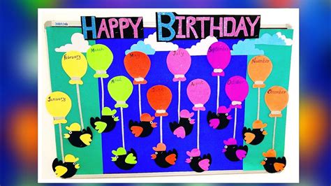 Birthday bulletin chart ideas for school/ Birthday bulletin board ideas ...