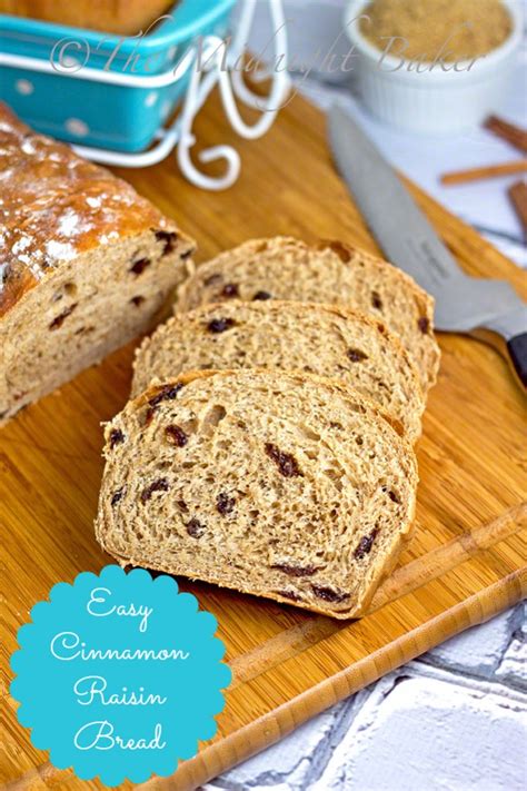 Easy Cinnamon Raisin Bread - The Midnight Baker