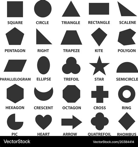 Simple geometric shapes Royalty Free Vector Image