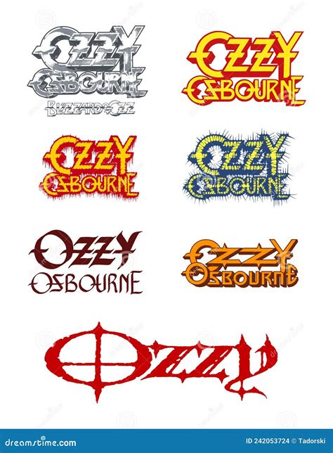 Ozzy Osbourne Vector Logos. Editorial Stock Image - Illustration of ...