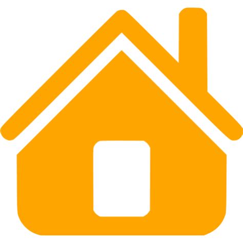 Orange home icon - Free orange home icons