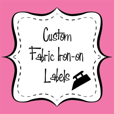 Custom Fabric Iron-On Labels