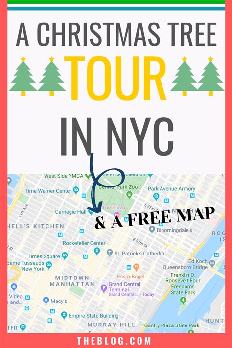 Walking tour of Christmas Trees in NYC- with printable map | New york ...