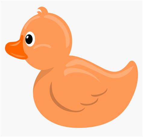 Rubber Duck Clipart - Orange Rubber Duck Clip Art, HD Png Download ...