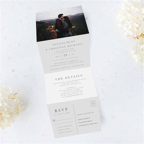 Photo Tri Fold Invitation – Truly Inspired Paper Co.