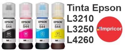 Tinta Epson Ecotank L3210, L3250 e L4260 - Impricor - Tinta, toner e ...