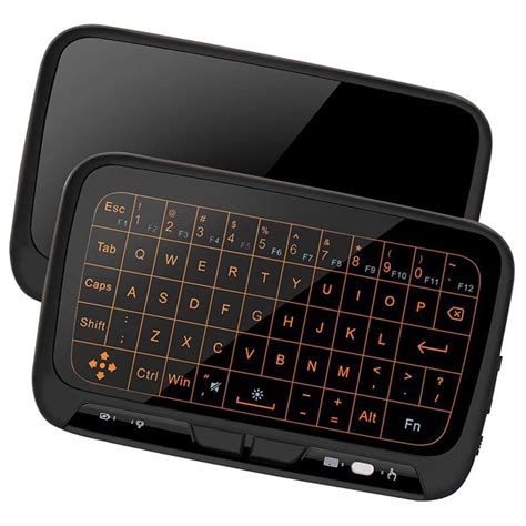 Mini Wireless Keyboard & Touchpad H18+ - 2.4GHz - Black