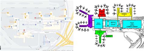 Terminals map Fort Lauderdale Airport : General Scheme