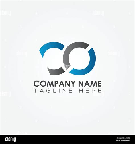 Initial CO Letter Logo With Creative Modern Business Typography Vector ...