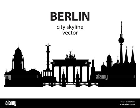 Berlin skyline silhouette hi-res stock photography and images - Alamy