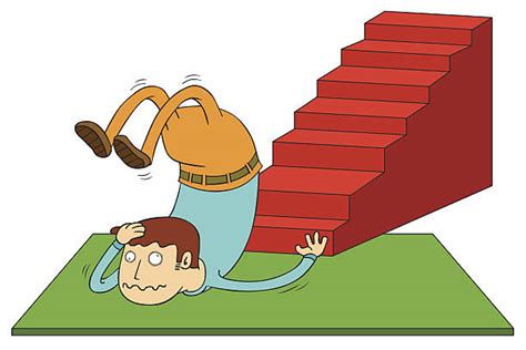 Best Man Falling Down Stairs Cartoon Illustrations, Royalty-Free Vector ...