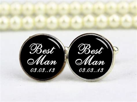 Best Man Cufflinks, Custom Wedding, Personalized Cufflinks Gifts ...