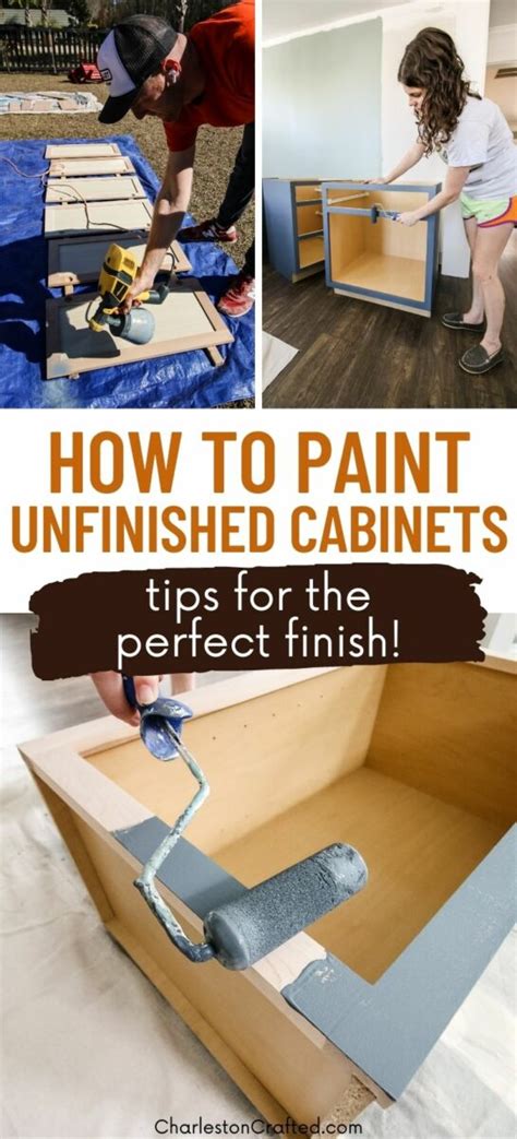 How to paint unfinished cabinets