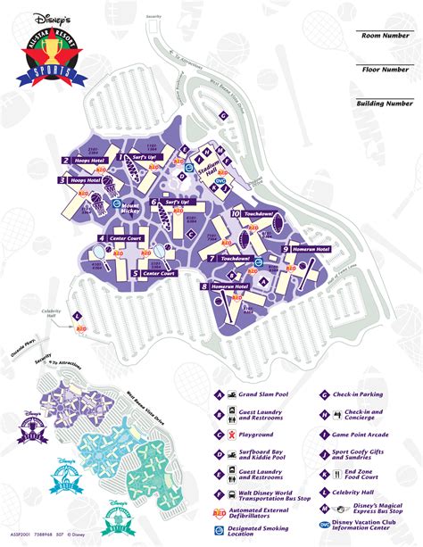 Disney's All Star Sports Resort Map - wdwinfo.com