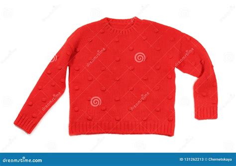 Cozy Warm Sweater on White Background Stock Image - Image of cozy ...