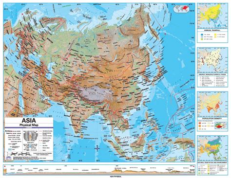 Online Maps: Asia Physical Map