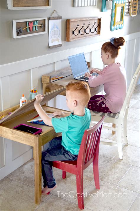 DIY School Desk - The Creative Mom