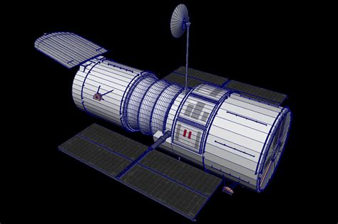 Hubble Space Telescope 3D Model - 3D Models World