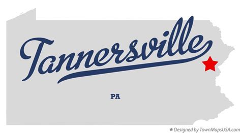 Map of Tannersville, PA, Pennsylvania