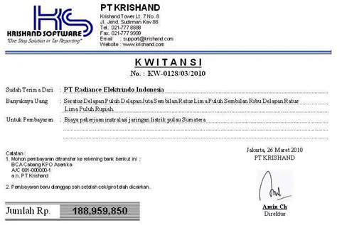 Cara Membuat Kwitansi Pembayaran Beserta Contohnya, Lengkap! - Ginee