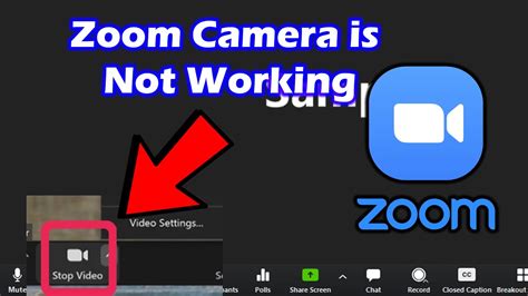 Zoom camera is not working - YouTube